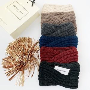 Chunky Winter Knitted Headband - WINE